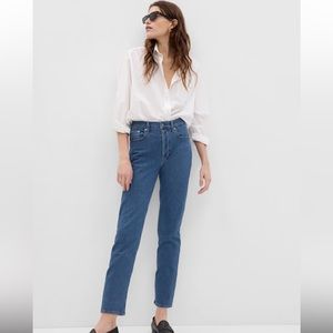 Gap Straight Mid Rise Cropped Jeans Sz 18